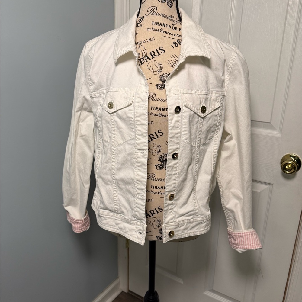Kate Spade Women's White Denim Jacket